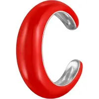 Elli Boucles d'oreilles 'Earcuff' rouge