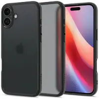 Spigen Ultra Hybrid (Apple iPhone 16), Coque pour téléphone portable, Noir