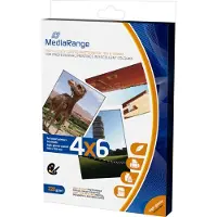 MediaRange - Papier photo brillant - 10 x 15 cm - 220g/m² - 5760dpi - Pack de 50 feuilles