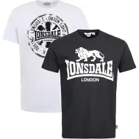 Lonsdale T-Shirt 'Dildawn' noir / blanc