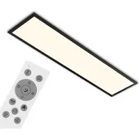 Briloner Panneau LED dimmable avec t l changement de couleur CCT 24 W, noir, m tal, IP20