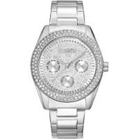 DKNY Chambers Multi Glitz 36 Mm Woman Watch Argenté Femme