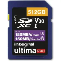 Integral Cartes SDXC 512 Go UltimaPro Pro V30 UHS-I U3 180W/150R