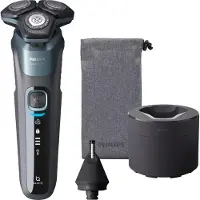 Philips SHAVER Series 5000 S5586/66 Rasoir électrique peau sèche et humide, Rasoir rotatif, Bleu, LED, Chargement, Puissance, SH71, 2 année(s)