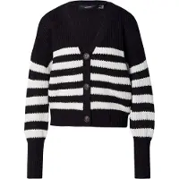 Vero Moda Cardigan 'VMLEA' noir / blanc