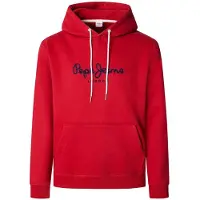 Pepe Jeans pour homme. PM5800009 Sweatshirt Macbeth Plain rouge (M), Casuel, Coton