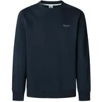 Pepe Jeans Macbeth Small Logo Plain Sweatshirt Bleu S Homme