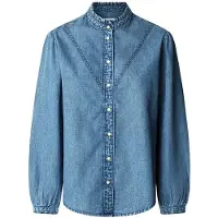 Pepe Jeans pour femme. PL3051203V3 Chemisier Regular blue (S), Bleu, Casuel, Coton, Manche longue