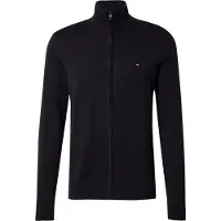 Tommy Hilfiger Vestes en maille 'Flag Embroidery Zip-thru' noir