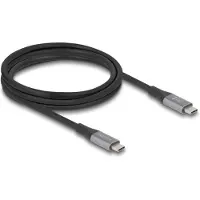 DeLOCK 81192 USB cable USB4 Gen 2x2 2 m USB C Black, Grey
