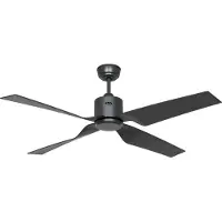 CasaFan Ventilateur de plafond Eco Ventos, gris, métal, IP44, DC, Wi-Fi - , Eco Ventos, Gris, Salon / séjour, Métal, Moderne