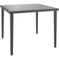 vidaXL Table de jardin Gris 48x48x37 cm Acier