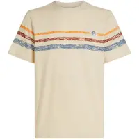 O'Neill O´riginals Stripe Short Sleeve T-shirt Beige L Homme