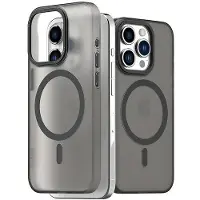 Araree etui Aero Frame iPhone 15 Pro Max 6.7" przeźroczysty-czarny/clear black AR20-01860D (Apple iPhone 15 Pro Max), Coque pour téléphone portable, Transparent, Noir