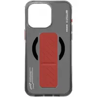Skinarma case Axon iPhone 16 Pro 6.3" Magnetic Charging + Grip Stand black (Apple iPhone 16 Pro), Coque pour téléphone portable, Noir
