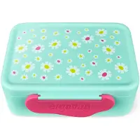 Ergobag Kunststoff-Brotdosen Blümchen, Lunch box, Multicolore, Jaune, Rose, Turquoise