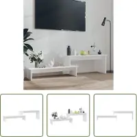 The Living Store Armoire TV Blanc 180x30x43 cm Bois composite