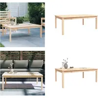 vidaXL Table de jardin 121x82,5x45 cm Pin massif - Table de jardin - Tables de jardin - Table de terrasse - Table d'extérieur