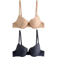 Next Soutien-gorge beige / bleu marine