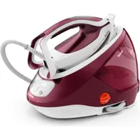 Tefal Station de repassage vapeur GV9220 2600 W, semelle autonettoyante Durilium AirGlide, bordeaux et blanc.
