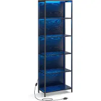 Vasagle Bibliothèque avec éclairage LED (60 x 30.30 x 178.60 cm)