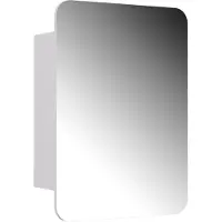 Vicco Armoire de toilette Zino Blanc 70x50cm avec des étagères, Model 56226