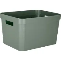 Eda Plastiques EDA 010002 NO EDA Boîte de rangement STONE, 12 litres, PP, noir
