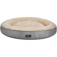 OEM Lit pour chien, lit pour chat, forme beignet, 80 cm, gris foncé, métal, PGW080G01