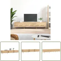 The Living Store Armoire TV Chêne Sonoma 150x36x30 cm Matériau dérivé du bois