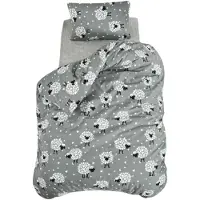 L'essentiel Maison , Lamb, Blanc, Ensemble housse de couette king-size (FR), 65 % COTON / 35 % POLYESTER, 240 x 220 cm