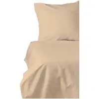 L'essentiel Maison , De Beige, ensemble housse de couette en satin King (FR), Beige, 100 % satin de coton, 240 x 220 cm