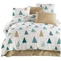 L'essentiel Maison , Puantiye, Blanc, Ensemble housse de couette king size (FR), 65 % COTON / 35 % POLYESTER, 240 x 220 cm