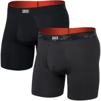 Saxx Multi-sport Mesh Brief Fly Boxers 2 Units Noir XS Homme