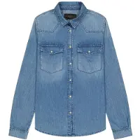 Le Temps des Cerises Chemisier 'Barbara' bleu denim