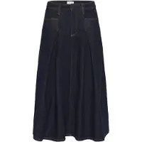 Cream Jupe 'Robina' bleu denim