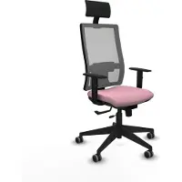 Piqueras Y Crespo Chaise de bureau avec appui-tête 1D066G1 Rosa