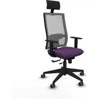 Piqueras Y Crespo Chaise de bureau avec appui-tête 1D066G1 Lila