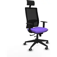 Piqueras Y Crespo Chaise de bureau avec appui-tête 1D066G1 Lila
