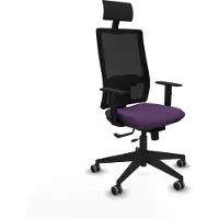 Piqueras Y Crespo Chaise de bureau avec appui-tête 1D066G1 Lila