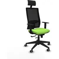 Piqueras Y Crespo Chaise de bureau avec appuie-tête 1D066G1 couleur pistache
