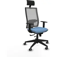 Piqueras Y Crespo Chaise de bureau avec appui-tête 1D066G1 bleu ciel