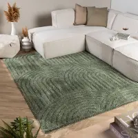 FRAAI Tapis scandinave | Lova Arches Vert | 80x150cm | Vert | Rectangulaire | Tapis