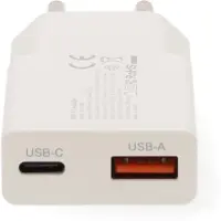 Nedis Chargeur 20 W GaN PD3.0 Fonction de charge rapide 1.5 / 2.0 / 2.22 / 3
