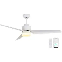 SPC Plafonnier ventilateur avec éclairage Internet 6499B MAX2 43 W Blanc