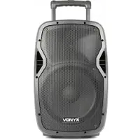 VONYX AP1200PA Système Sono portable 30cm Bluetooth USB SD MP3 VHF Batterie