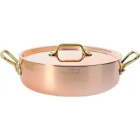 De Buyer Inocuivre Cocotte avec couvercle, Poêle + casserole, Argent, Cuivre