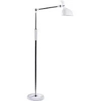 Beliani Lampadaire LED blanc en matière synthétique 169 cm dimmer color temperature light modern lighting home office