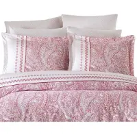 L'essentiel Maison , Adal- PRL6241, Rose,Blanc, couettes, 100% coton ranforce