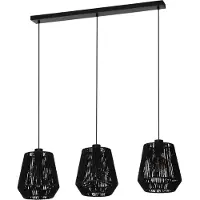 Eglo Lampe suspendue à corde Persley Salle à manger - Noir