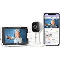 Hubble Babyphone connecté Connected Nursery Pal avec caméra, écran de 5 pouces et communication bidirectionnelle